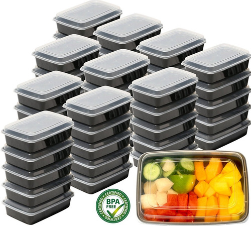 Set De 50 Contenedores P/ Alimentos Simplehouseware- 800 Gr