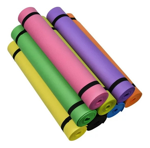 Colchoneta Mat Yoga Pilates Alfombra Ejercicio 4mm 