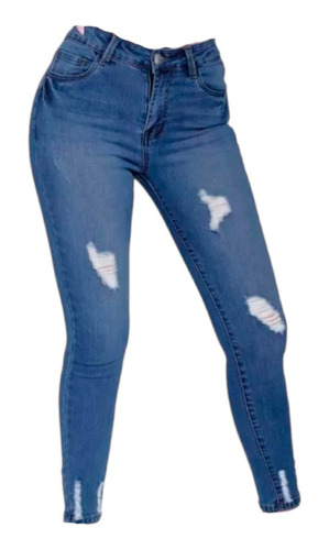 Jeans Mujer Mezclilla Suave Strech 014