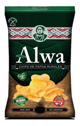 Papas Alwa 100% Naturales 80gr X1u | Sin Tacc