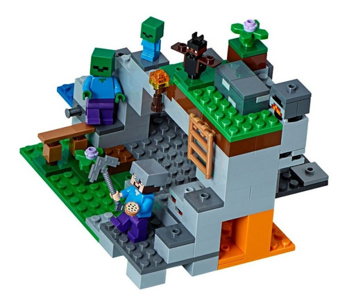 Minecraft Cueva De Los Zombies Lego 241pz Juego Construccion