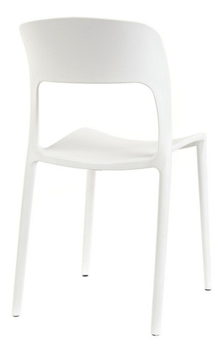 Imagen 4 de 7 de Pack De 4 Sillas De Comedor Nina Apilable Reforzada