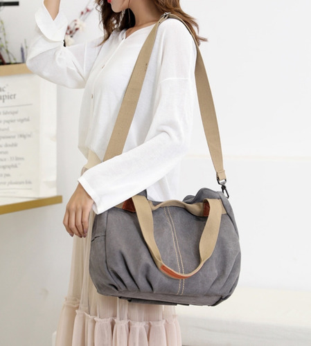 Bolsa Feminina Tiracolo Lona De Algodão