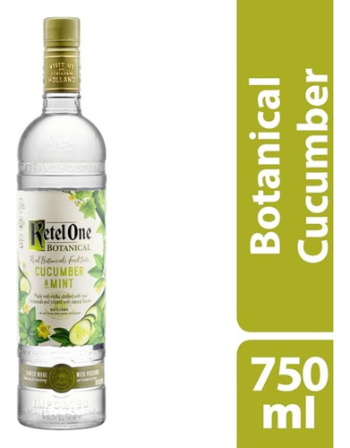 Vodka Destilada Cucumber & Mint Botanical Ketel One - 750ml