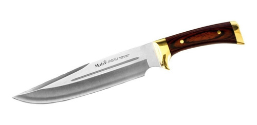 Cuchillo Muela Modelo Jabali 17 Cm Coral Prensado Y Laton