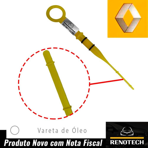Imagem 3 de 10 de Vareta De Oleo Clio Ii 1.6 16v K4m 2000 A 2013 8200141457