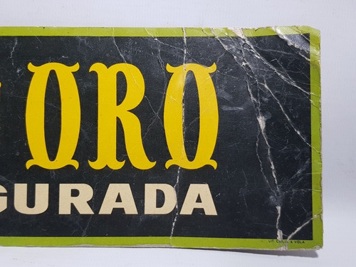 Imagen 4 de 10 de Antiguo Cartel Publicitario Valle De Oro 1960 Mag 58036