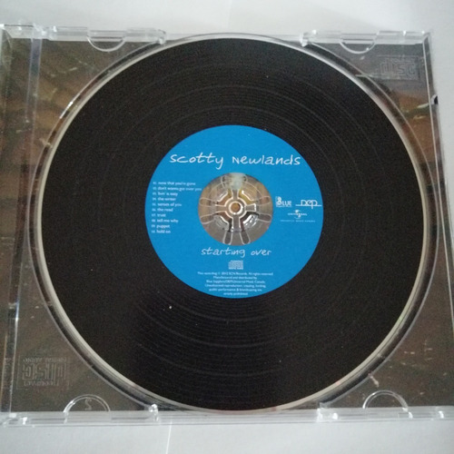 Scotty Newlands - Starting Over Cd Usado Musicovinyl (Usado)
