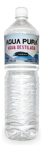 Agua Destilada 1.5 Litros Agua Pura