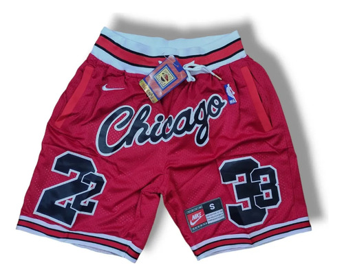 Short Chicago Bull Rojo