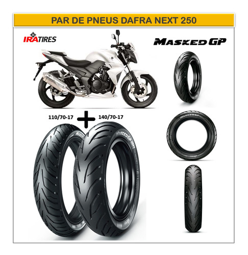 Pneu Dianteiro Dafra Next 250 +pneu Traseiro Next 250