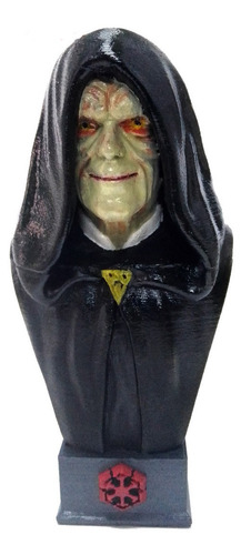Busto Figura Star Wars Sith Lord Palpatine Impresa En 3d