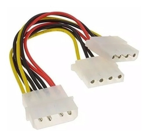 Cable Power Molex 4pin Macho A 2xmolex 4pin Hembra