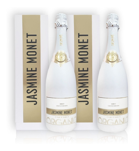 Jasmine Monet Champagne White C/estuche Kit X2u 750ml