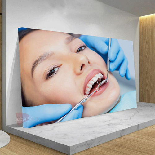 Mega Cuadro Dentista Canvas Grueso 140x90 Mdn5