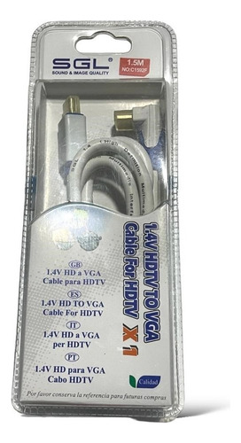 Cable Hdmi 4k Uhd Hdtv 1.4 Alta 90 Grados 3d 1.5 M Blanco
