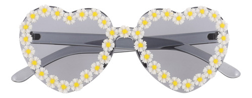 Gafas De Sol Con Borde De Flor En Forma De Corazón Para Fies