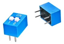 Comprar 10 X Interruptor Dip Switch 2 Posiciones 2.54mm Electronica