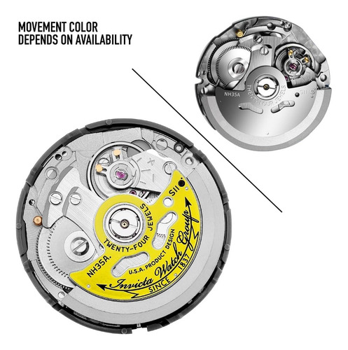 Invicta Mens S1 Rally Reloj Analógico Japonés Automático Neg