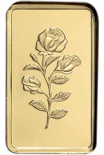 Moneda Oro Suizo Puro Pamp Rosa 1 Gramo De Colección.
