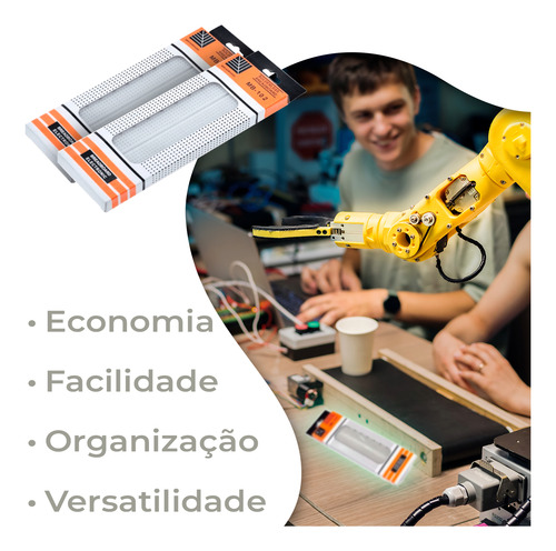 Protoboard Breadboard 830 Pontos Furos Robotica Pic Arduino