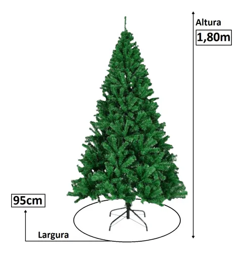 Árvore De Natal Alemã Verde 1,80m 990 Galhos Pinheiro Árvore De Natal Alemã Verde 1,80m 990 Galhos Pinheiro