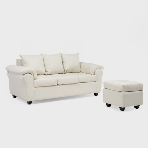 Mpr Sofá Ezeiza + 1 Pouf Pu