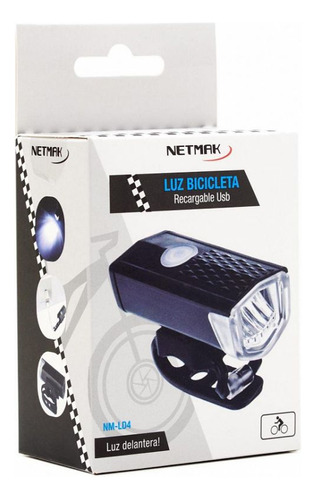 Luz Recargable Delantera Para Bicicleta Netmak Nm-ld4