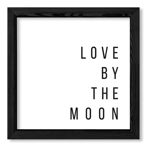 Cuadros Moderno 20x20 Chato Negro Another Love By The Moon