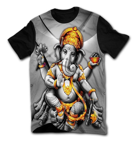 Stompy Camisetas - Ganesha Ouro Trance Rave Promoção