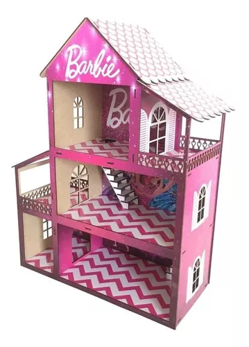 casinha boneca barbie brinquedos educativos mdf adesivado promoção em  Promoção na Shopee Brasil 2023