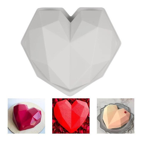 Molde De Silicona 3d, Diseño Corazón!!