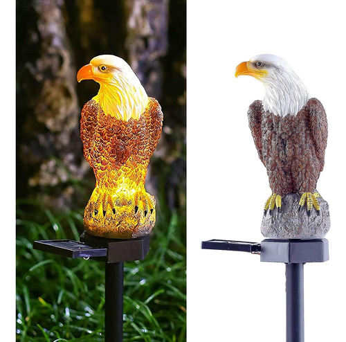 Figura De Aguila De Chuangfeng Para Jardin, Luz Solar Con...