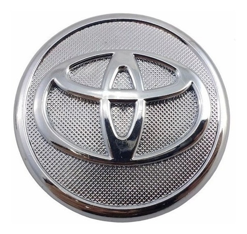 Imagem 3 de 4 de Kit 4 Carlota Miolo Centro Roda Emblema Toyota Corolla Cromo