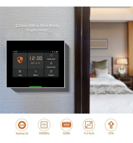 Imagen 3 de 5 de Central De Alarma Gsm 4g + Wifi + 433mhz App Tuya Staniot