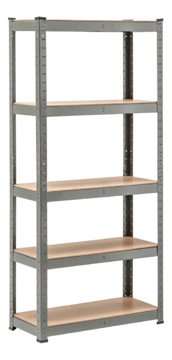 Estanteria Metal Estilo Industrial 5 Estantes 90x40x180 175kg Galvanizado Metalico Para Hogar Comercial
