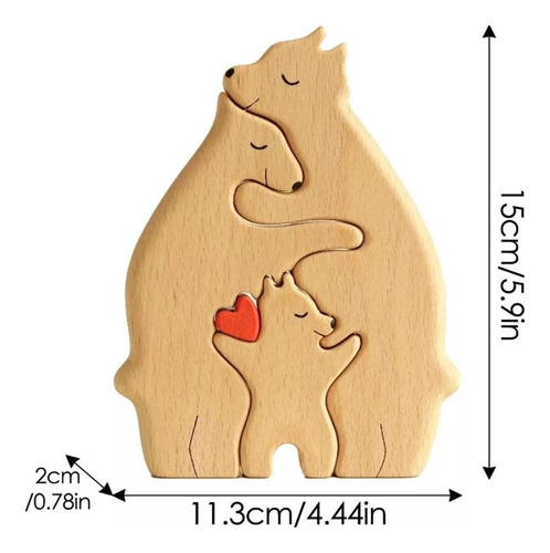Fe Puzzle De Madera For Bear Family, Bears Of