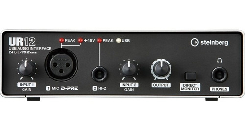 Placa De Sonido Steinberg Ur12 Interface Usb 2 Canales