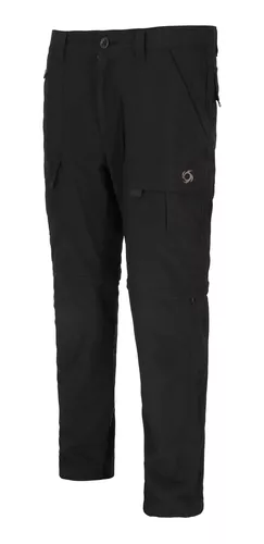 PANTALON DESMONTABLE TREKKING KAI HOMBRE NEGRO DOITE