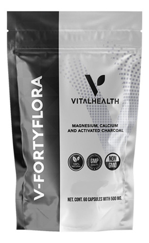 V- Fortyflora Vitalhealth 60 Caps Digestivo Sabor Sin Sabor