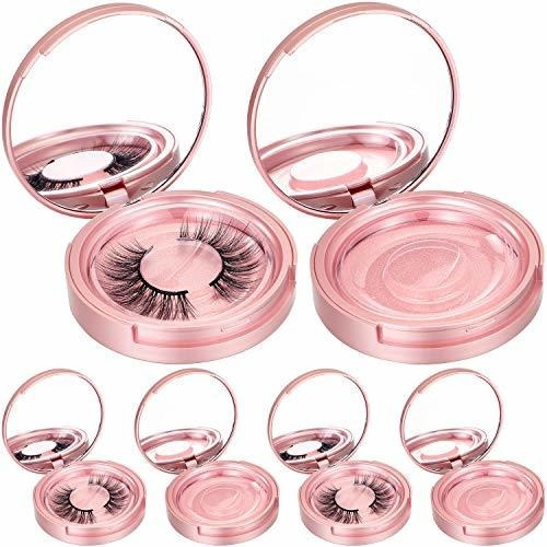 Pestañas Postizas - 6 Pieces Eyelash Packaging Circle Box Wi