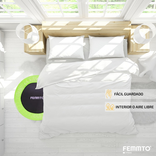 Imagen 5 de 10 de Mini Cama Elastica Trampolin Saltarin 1 Mts Profesional Gym