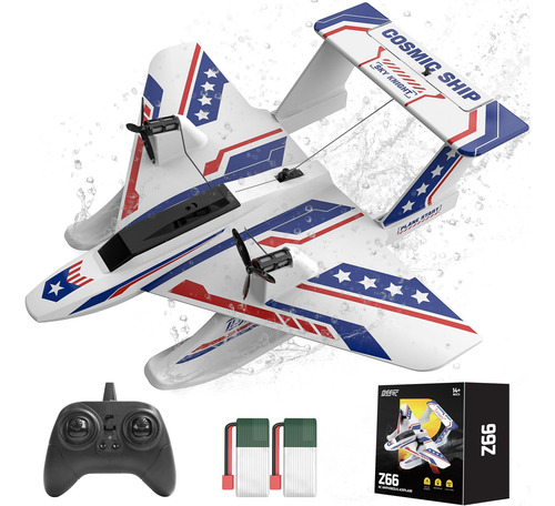 Avión Rc Anfibio Deerc 2.4 Ghz 3 Canales Rtf Para Niños Color
