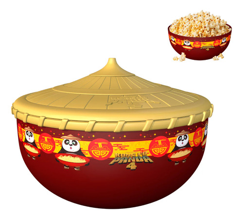 Balde Pipoca Kung Fu Panda 4 Grande Colecionável Oferta