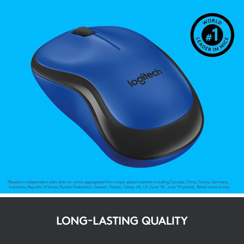 Mouse Logitech M221 Óptico De 1000dpi Inalambrico Azul