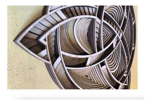 Vector 3d Mándala Céltica Multicapa Corte Láser Cnc W091