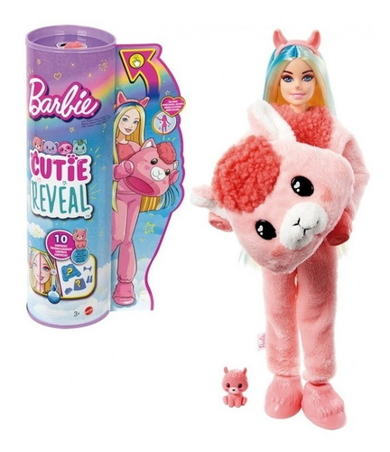 Barbie Cutie Reveal - Llama - 10 Sorpresas - Serie Fantasia