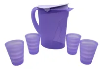Comprar Set De Jarra Murano Jumbo Y Vasos Murano Chicos Tupperware