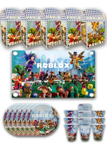 comprar Kit De Roblox Videojuegos 121 Pz Desechable 40 Invitados
