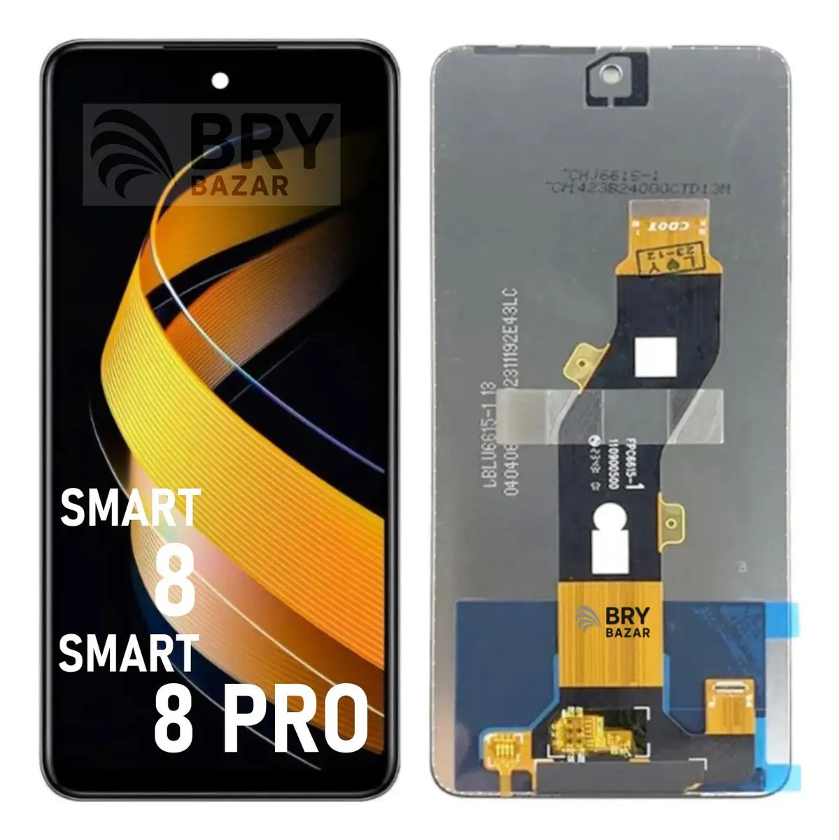Pantalla táctil frontal compatible con Infinix Smart 8 e Infinix Smart 8 Pro